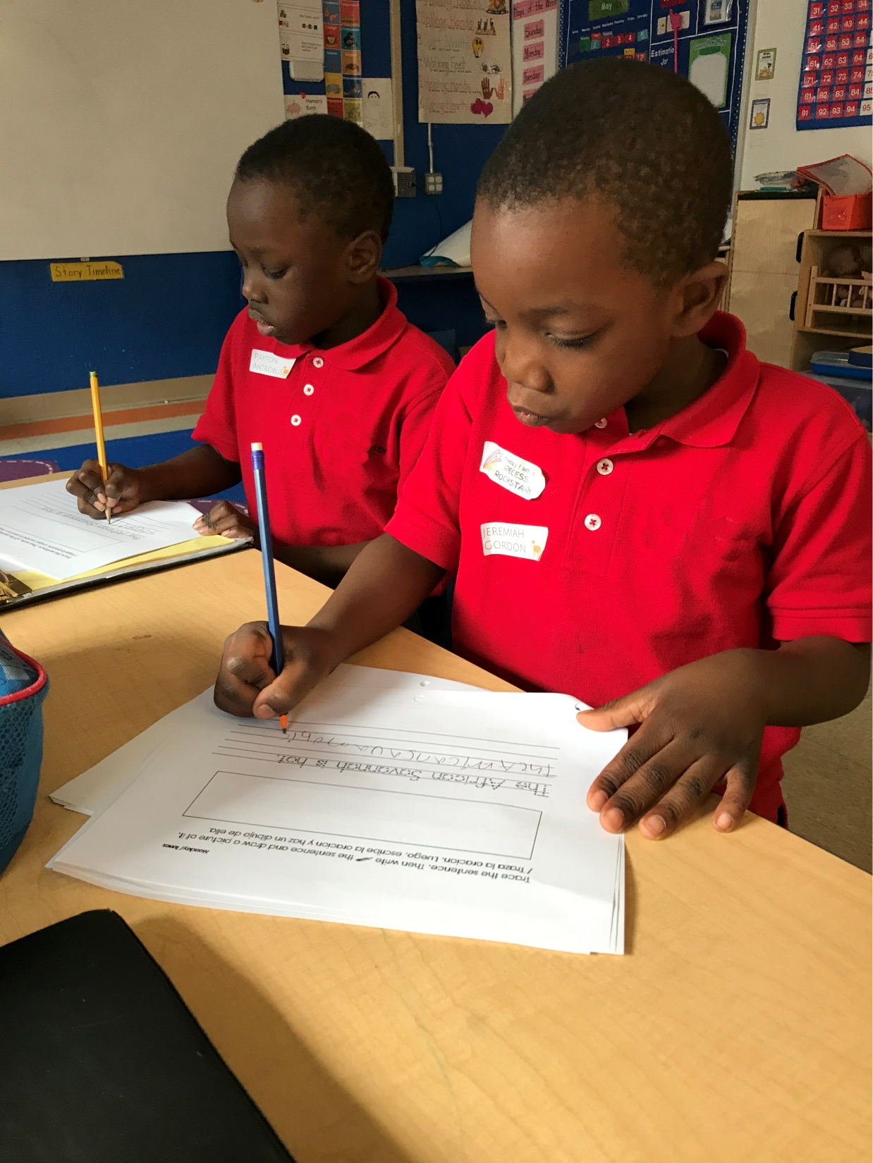 Champions Academy students in class